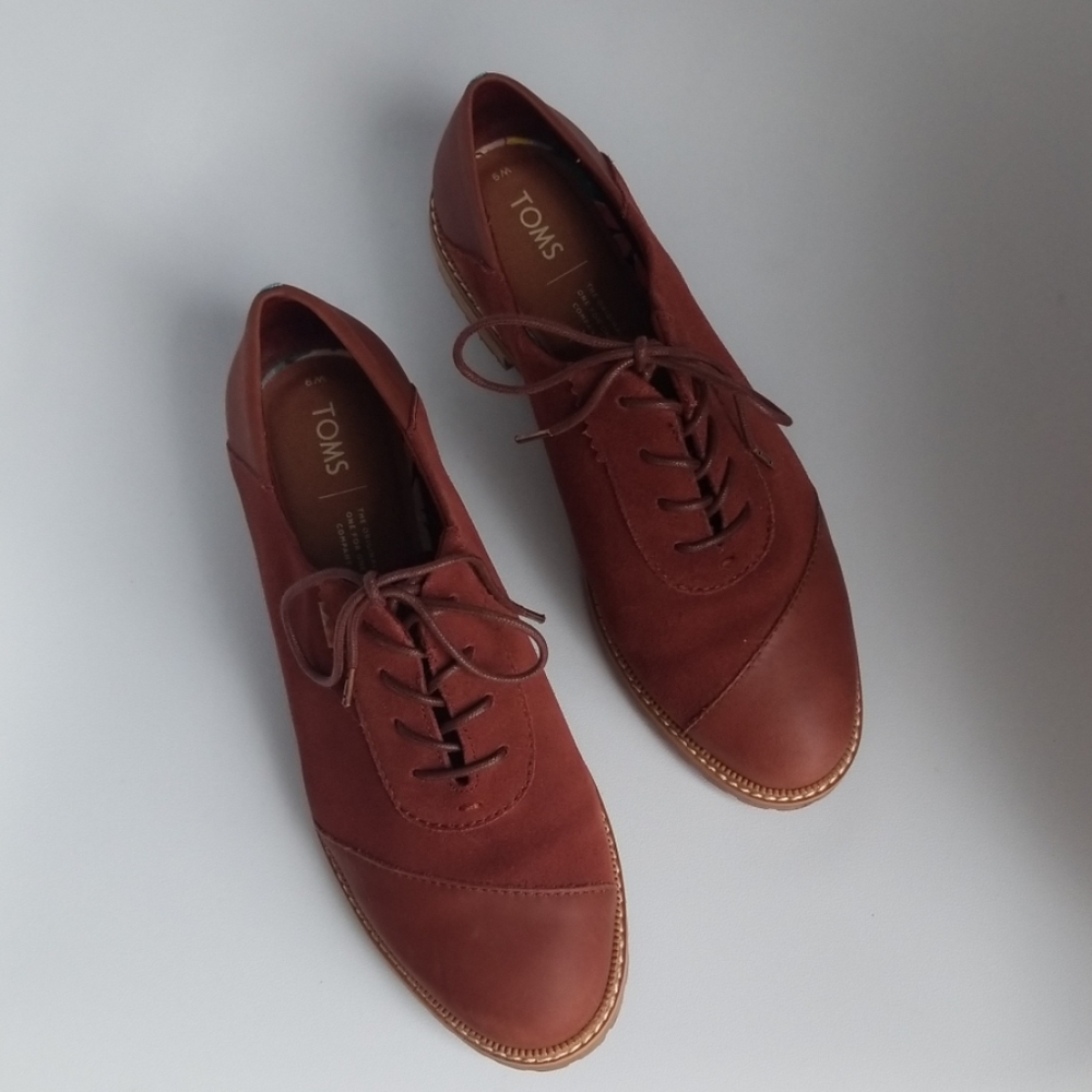 TOMS - Leather and Suede Ainsley Oxford